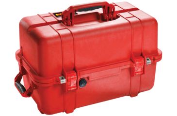Image of Pelican 1460Tool Mobile Tool Chest w/ Liner &amp; 2 Trays, Red 1460-007-170