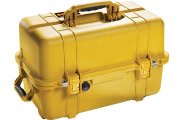 Image of Pelican 1460Tool Mobile Tool Chest w/ Liner &amp; 2 Trays, Yellow 1460-007-240