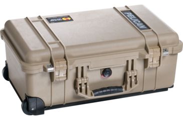 Image of Pelican 1510 Carry On 22x13x9in Wheeled Protector Case, Desert Tan w/ Foam 1510-000-190