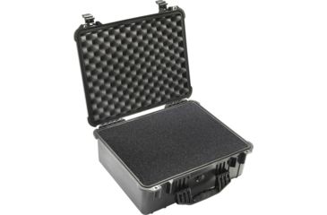 Image of Pelican Protector Case, 18.6 x 14.2 x 7.7in, No Liner/With Foam, Black - 1550-100-110