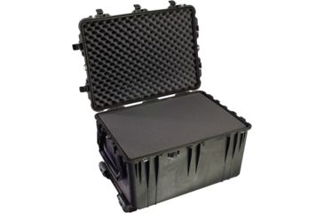 Image of Pelican 1660 Large Protector Watertight Hard Case, Black w/ Liner &amp; Foam 1660-020-110