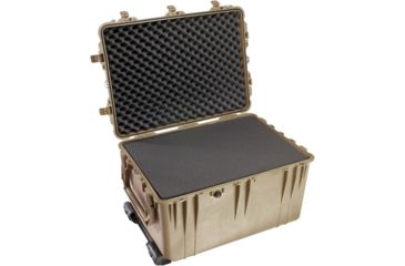 Image of Pelican 1660 Large Protector Watertight Hard Case, Desert Tan w/ Liner &amp; Foam 1660-020-190