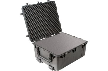 Image of Pelican 1690 Transport Wheeled Crushproof Dry Box w/ Foam, Black 1690-000-110