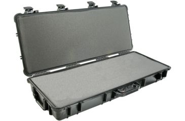 Image of Pelican 1700 Watertight Protector Rifle Case w/Wheels and Foam, 35in Long Interior, Black, 1700-000-110