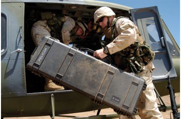 Image of Pelican 1700 Watertight Protector Rifle Case w/Wheels and Foam, 35in Long Interior, Black, 1700-000-110