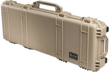 Image of Pelican 1700 Watertight Protector Rifle Case w/Wheels and Foam, 35in Long Interior, Desert Tan, 1700-000-190