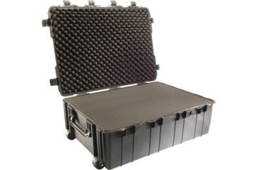Image of Pelican 1730 Large Watertight Chemical Resistant Transport Case, Black w/ Liner &amp; Foam 1730-000-110