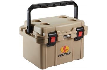 Image of Pelican 20 Qt. Polyethylene Elite Cooler, Outdoor Tan 32-20Q-OC-TAN
