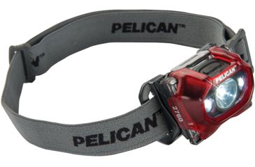 Image of Pelican 2760C 204 Lumen Headlamp, Red, 027600-0102-170