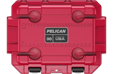 Image of Pelican 30Q5BLUREDWHT Personal Cooler Elite Red/White/Blue Polypropylene 30 QT