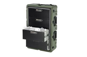 Image of Pelican 4 Drawer Mobile Medical Chest Case,29.75x17.87x10.8in,Fire Retardant,OD Green 472MEDCHEST34D182