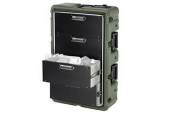Image of Pelican 4 Drawer Mobile Medical Chest Case,29.75x17.87x10.8in,Olive Drab 472MEDCHEST34D137