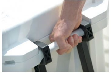 Image of Pelican 45 Quart Marine Cooler, Up Close Handle 32-45Q-MC-WHT