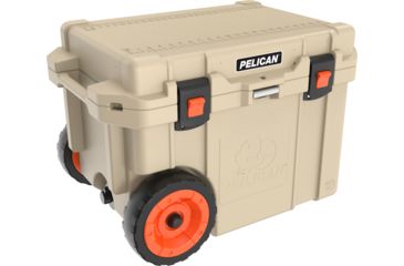 Image of Pelican 45QW Elite Wheeled Cooler, Tan, 45 QT, 45QW-2-TAN