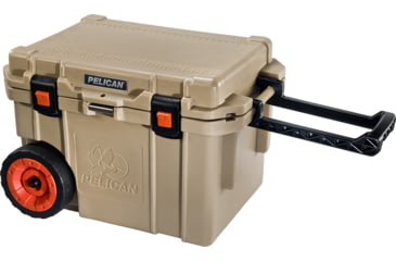 Image of Pelican 45QW Elite Wheeled Cooler,19x12x12in,Outdoor Tan 32-45QW-OC-TAN