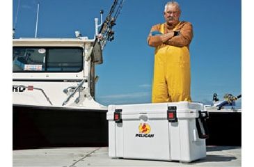 Image of Pelican 65 Quart White Cooler, In Use 32-65Q-MC-WHT