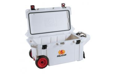 Image of Pelican 80Qt Elite Cooler w/Wheels,29x13x13in,Marine White 32-80Q-MC-WHT