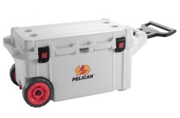 Image of Pelican 80Qt Elite Cooler w/Wheels,29x13x13in,Marine White 32-80Q-MC-WHT
