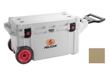 Image of Pelican 80Qt Elite Cooler w/Wheels,29x13x13in,Tan 32-80Q-OC-TAN