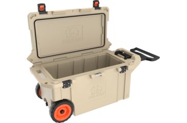 Image of Pelican 80QW Wheeled Tailgate Cooler, Tan, 80 QT, 80QW-2-TAN