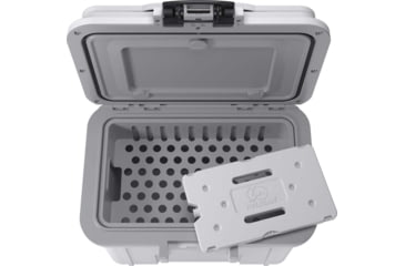 Image of Pelican 8QT Personal Cooler, Dark White/Gray, 8Q1WHTGRY