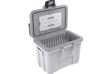 Image of Pelican 8QT Personal Cooler, Dark White/Gray, 8Q1WHTGRY