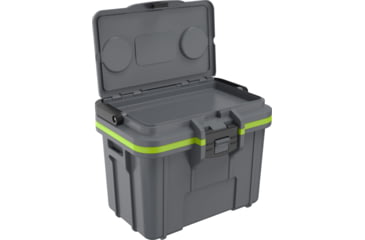 Image of Pelican 8QT Personal Cooler, Dark Gray/Green, 8Q1DKGRYEGRN