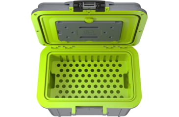 Image of Pelican 8QT Personal Cooler, Dark Gray/Green, 8Q1DKGRYEGRN