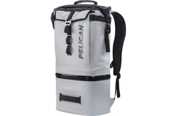 Image of Pelican Dayventure Backpack Soft Cooler, 18.36 L, Light Grey, SOFT-CBKPK-LGRY