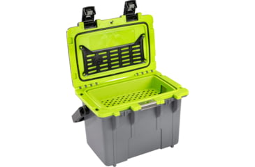 Image of Pelican Elite Hard Cooler, 13.25 L, Dark Grey/Earth Green, 14Q-1-DKGRYEGRN