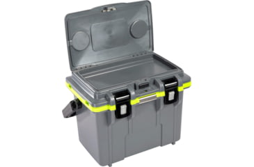 Image of Pelican Elite Hard Cooler, 13.25 L, Dark Grey/Earth Green, 14Q-1-DKGRYEGRN