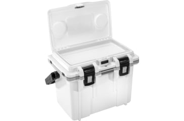Image of Pelican Elite Hard Cooler, 13.25 L, White/Grey, 14Q-1-WHTGRY