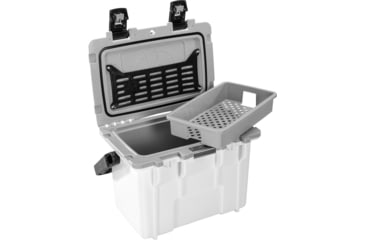 Image of Pelican Elite Hard Cooler, 13.25 L, White/Grey, 14Q-1-WHTGRY