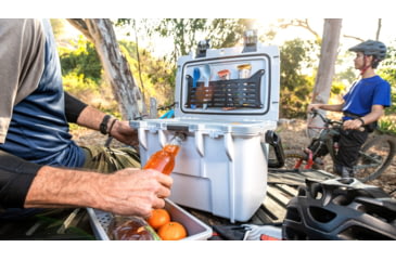 Image of Pelican Elite Hard Cooler, 13.25 L, White/Grey, 14Q-1-WHTGRY