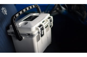 Image of Pelican Elite Hard Cooler, 13.25 L, White/Grey, 14Q-1-WHTGRY