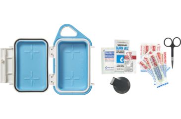 Image of Pelican Go Case G10, White/Aqua, Small, GOG100-0000-WHT