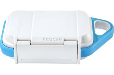 Image of Pelican Go Case G10, White/Aqua, Small, GOG100-0000-WHT
