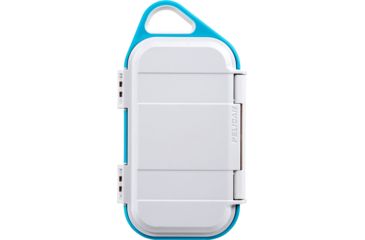 Image of Pelican Go Case G40, White/Aqua, Large, GOG400-0000-WHT