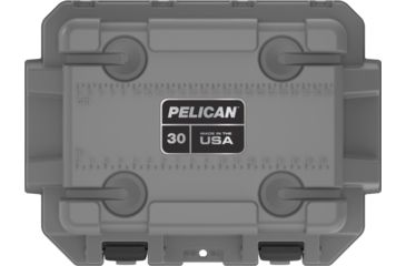 Image of Pelican IM Elite Cooler, Gray/Green, 30 QT, 30Q-1-DKGRYEGRN