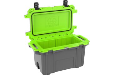 Image of Pelican IM Elite Cooler, Gray/Green, 70 QT, 70Q-1-DKGRYEGRN