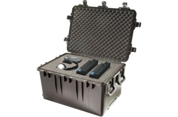 Image of Pelican Storm Cases iM3075 Waterproof Storm Case, Wheels, Black, Cubed Foam 00001