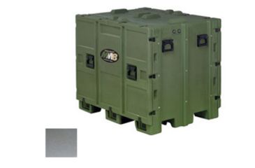 Image of Pelican 472-463L-MM08 Mobile Master Transport Case,47.8x35.4x36.6in,Black Cobalt Hardware/Shelf,Gray 472463LMM08CSH133