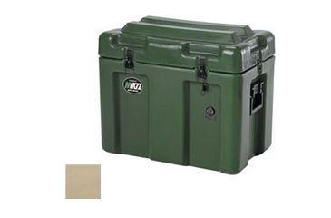 Image of Pelican 472-463L-MM72 Mobile Master Transport Case,24.25x14.25x20.12in,Stainless Steel/Empty,Tan 472463LMM72SEM250