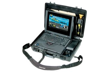 Image of Pelican Protector Laptop Case, 17.8 x 11.4 x 4.1, Black, 1490BLACK