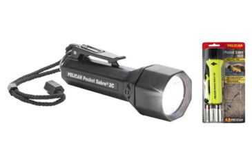 Image of Pelican Pocket Sabre 1820 2C Xenon Flashlight, Black, Yellow