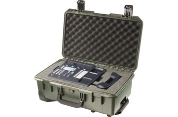 Image of Pelican Storm Cases iM2500 Dry Box, 21.7x14.1x8.9in, Olive, Cubed Foam iM2500-30001