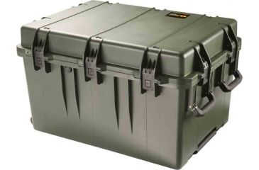 Image of Pelican Storm Cases iM3075 Dry Box w/Wheels, 33.31x24.25x19.27in, OD Green, No Foam w/ Utility Organizer IM3075-30000-U-ORG