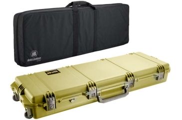 Image of Pelican Storm Cases IM3300 Case, Coyote Tan w/Black Soft-Sided Bag 472PWCDW3300COYBLK