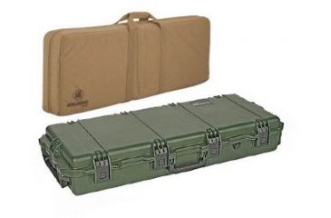 Image of Pelican Storm Cases IM3300 Case, OD Green w/Coyote Tan FieldPak Soft Bag
