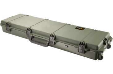 Image of Pelican Storm Cases Model IM3300 Storm Shotgun Case Lockable With In-Line Wheels Olive Drab